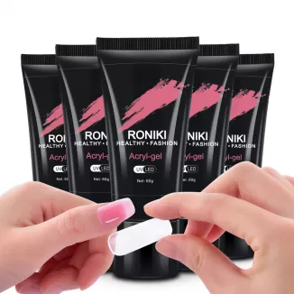 RONIKI Nail Extension Poly Gel  | Color Glitter Acrylic Polymer Gel Wholesale