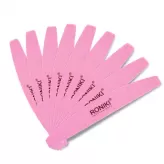 RONIKI Private Label Personalised Custom 80/80 100/180 100 180 pink nail buffer mini Half Moon Nail File With Logo