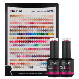 RONIKI Free sample design color wholesale product gel nail polish bottle 15ml soak uv gel nail polish OEM private label